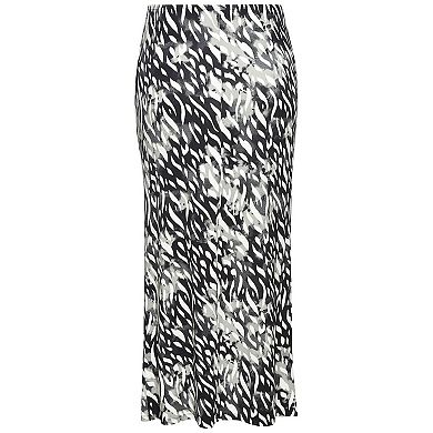 Lascana Women's Ruched Detail Midi Skirt
