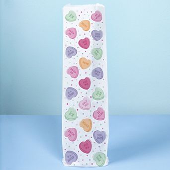 Big Dot of Happiness Valentine Hearts Wine Gift Bags, Wine Bottle Gift Wrap, Bulk Paper Bags - 12 ct