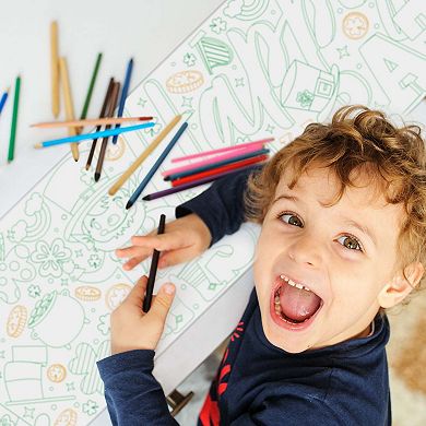 Big Dot of Happiness St. Patrick’s Day Coloring Table Runner, 7ft Long Craft Activity - 1 Roll