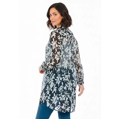 Roaman's Women's Plus Size Kate Georgette Tunic