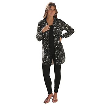 Roaman's Women's Plus Size Kate Georgette Tunic