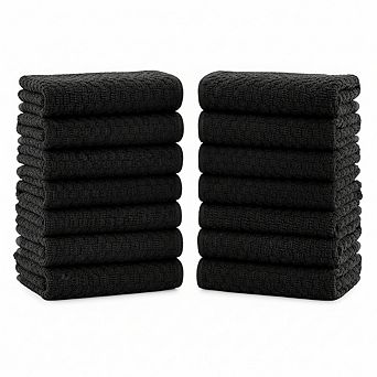 Super Absorbent Kitchen Towels 12 Pack 100 Cotton 450GSM Thick Machine Washable