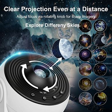 Galaxy Projector Night Light with Timer 13 Lighting Modes for Bedroom Decor