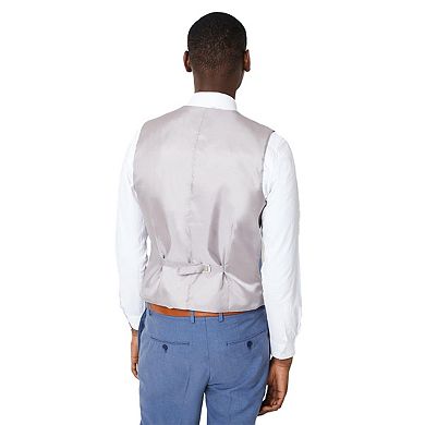 Burton Mens V Neck Slim Wedding Waistcoat