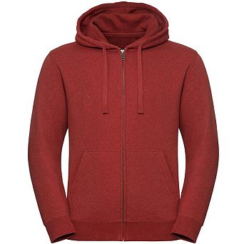 Russell Mens Authentic Melange Zip Hoodie