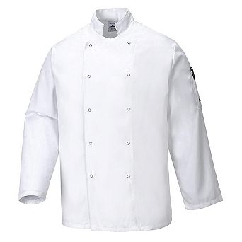 Portwest Mens Suffolk Long-Sleeved Chef Jacket