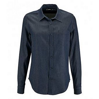 SOLS Womens/Ladies Barry Long Sleeve Denim Shirt