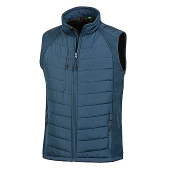 Result Mens Black Compass Padded Soft Shell Gilet