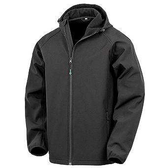 Result Genuine Mens Hooded 3 Layer Printable Soft Shell Jacket