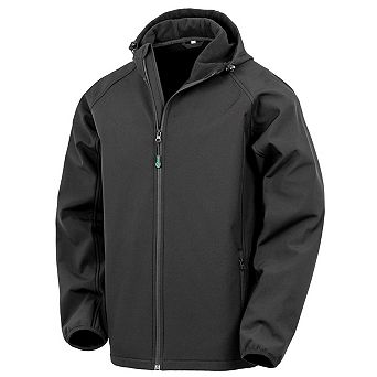Result Genuine Mens Hooded 3 Layer Printable Soft Shell Jacket