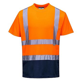 Portwest Mens Contrast High-Vis Short-Sleeved T-Shirt