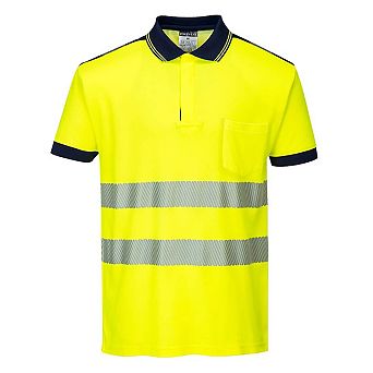 Portwest Mens PW3 Hi-Vis Comfort Polo Shirt