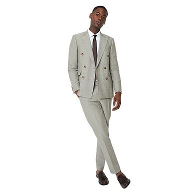 Burton Mens Monaco Linen Slim Suit Trousers
