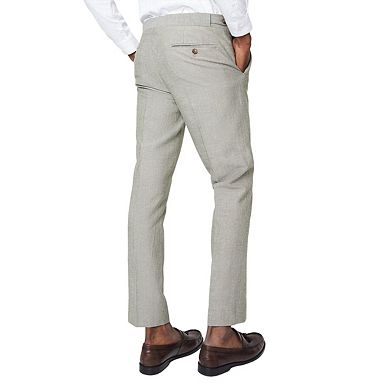 Burton Mens Monaco Linen Slim Suit Trousers