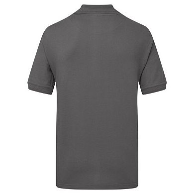 UCC 50/50 Mens Heavyweight Plain Pique Short Sleeve Polo Shirt
