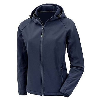 Result Genuine Womens/Ladies Hooded 3 Layer Printable Soft Shell Jacket