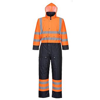 Portwest Unisex Adult Contrast Hi-Vis Safety Overalls