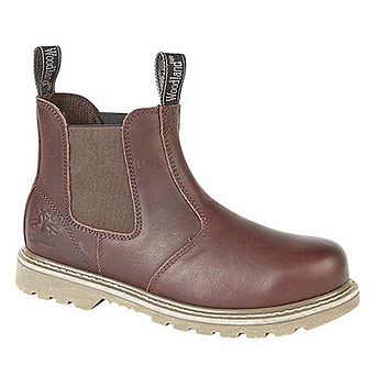Woodland Mens Tumbled Leather Gusset Chelsea Boots