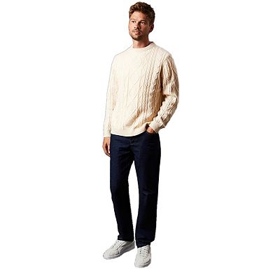 Burton Mens Cable Knit Crew Neck Jumper