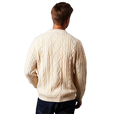 Burton Mens Cable Knit Crew Neck Jumper