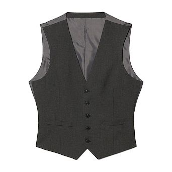 Burton Mens Essential Single-Breasted Slim Waistcoat