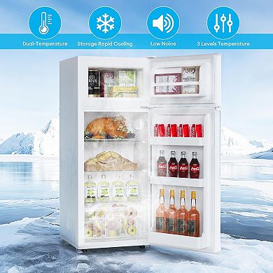 4.5 Cu.Ft Upright Refrigerator with Top Freezer