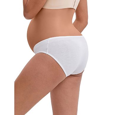 Women's Low-Waisted Maternity Briefs Under the Bump Comfortable Breathable Cotton Underwears 4 Packs