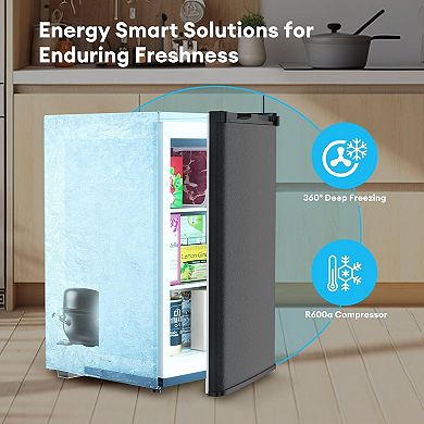 3.8 Cu.ft Upright Freezer With 7 Temp Control