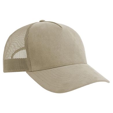 Atlantis Unisex Adult Rapper 5 Panel Suede Trucker Cap