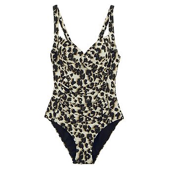 Regatta Womens/Ladies Sakari Leopard Print Tummy Control One Piece Swimsuit
