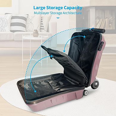 Ride-On Luggage With Removable Handle