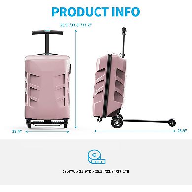 Ride-On Luggage With Removable Handle