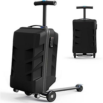 Mjkone 21 Inch Hardside Carry-On Luggage with Telescopic Handle