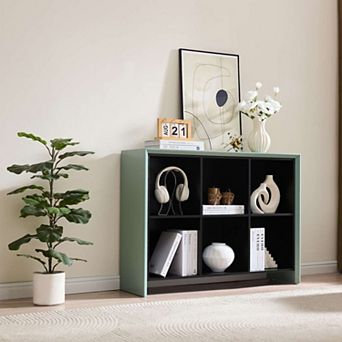 Kings Brand Furniture Katelyn 6-Cube Bookcase/Organizer