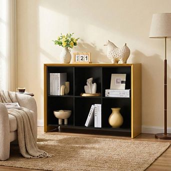Kings Brand Furniture Katelyn 6-Cube Bookcase/Organizer