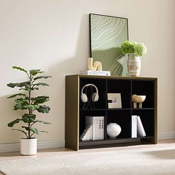Kings Brand Furniture Katelyn 6-Cube Bookcase/Organizer