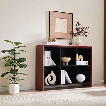 Kings Brand Furniture Katelyn 6-Cube Bookcase/Organizer