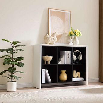 Kings Brand Furniture Katelyn 6-Cube Bookcase/Organizer