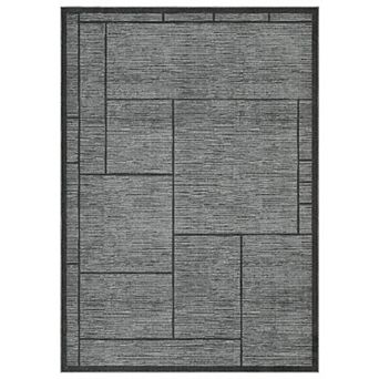 Fashionwu Geometry Grid Living Room Modern Washable Printed Area Rug for Bathroom Bedroom Entrance