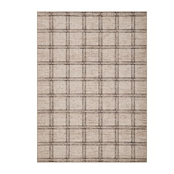 Fashionwu Geometry Modern Grid Living Room Printed Area Rug for Bathroom Bedroom Dinning Room