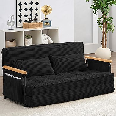 54" Adjustable Floor Couch with 2 Pillows