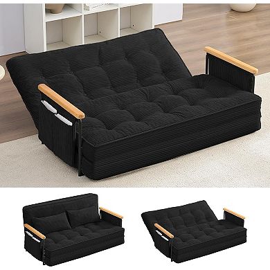 54" Adjustable Floor Couch with 2 Pillows