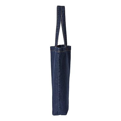 Liberty Bags Cotton Denim Gusseted Tote Bag