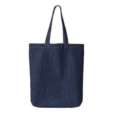Liberty Bags Cotton Denim Gusseted Tote Bag