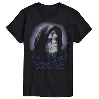 Big & Tall Star Wars Emperor Palpatine Portrait Graphic Tee