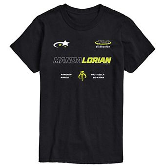 Big & Tall Star Wars The Mandalorian Racing Jersey Graphic Tee