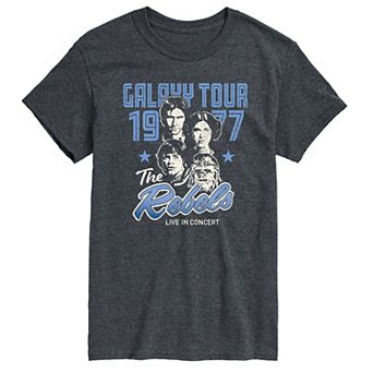 Big & Tall Star Wars The Rebels Galaxy Tour 1977 Graphic Tee