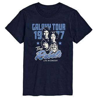 Big & Tall Star Wars The Rebels Galaxy Tour 1977 Graphic Tee