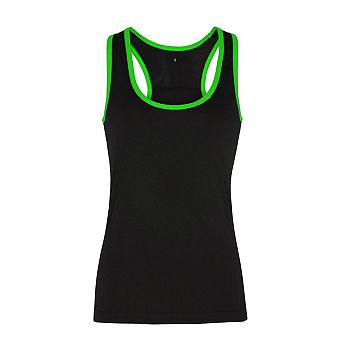 Tri Dri Womens/Ladies Panelled Fitness Sleeveless Vest
