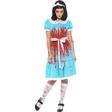 Smiffys Womens/Ladies Murderous Twin Costume Set
